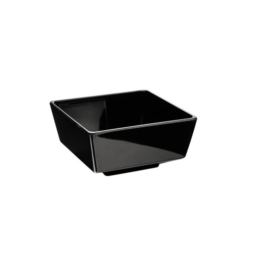 Schwarze Bäckerschale für Gastronomie