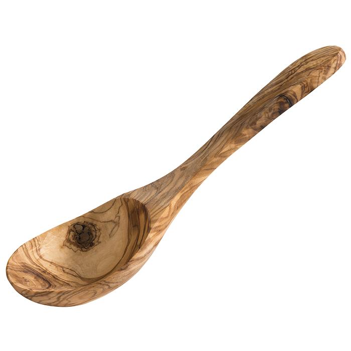 Löffel -OLIVE-, 9,5 x 8,5 cm, Griff: 17 cm