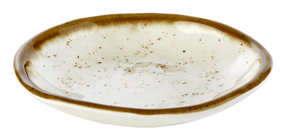 Leere Keramikschale für Gastronomie