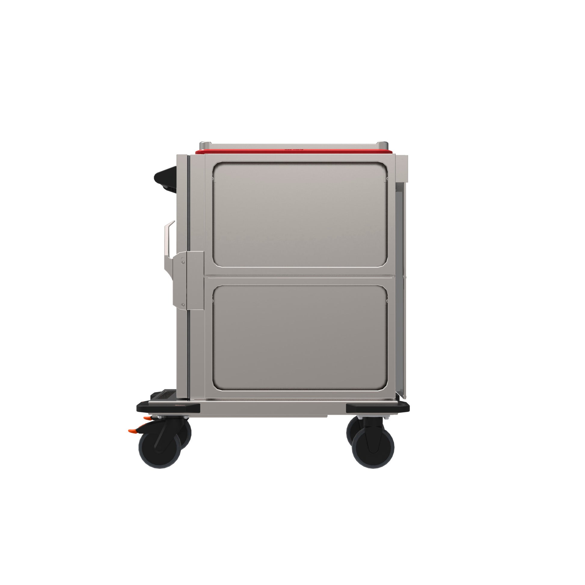 Thermobox auf Rollwagen für Gastronomie.