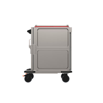 Thermobox auf Rollwagen für Gastronomie.