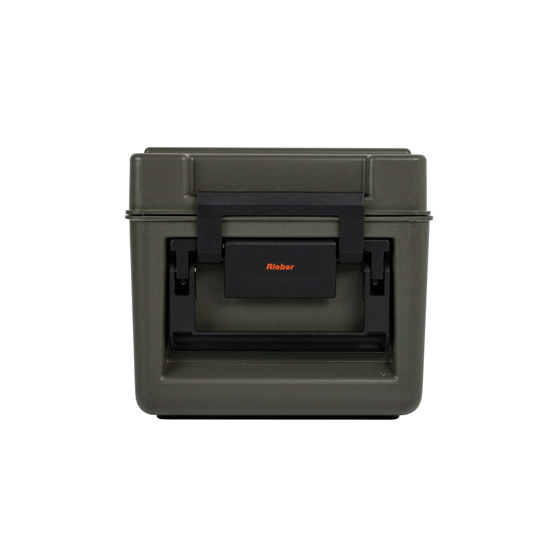 Grüne Thermobox mit Griff.