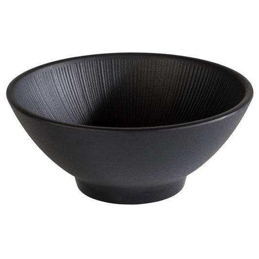 Schwarze Schüssel für Gastronomie