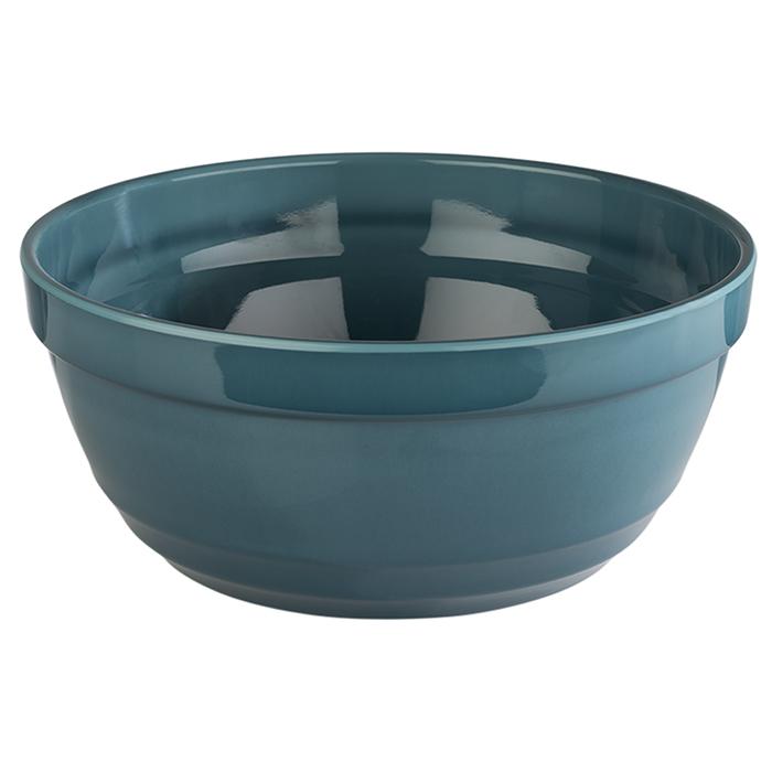 Blaue Schüssel aus Melamin.