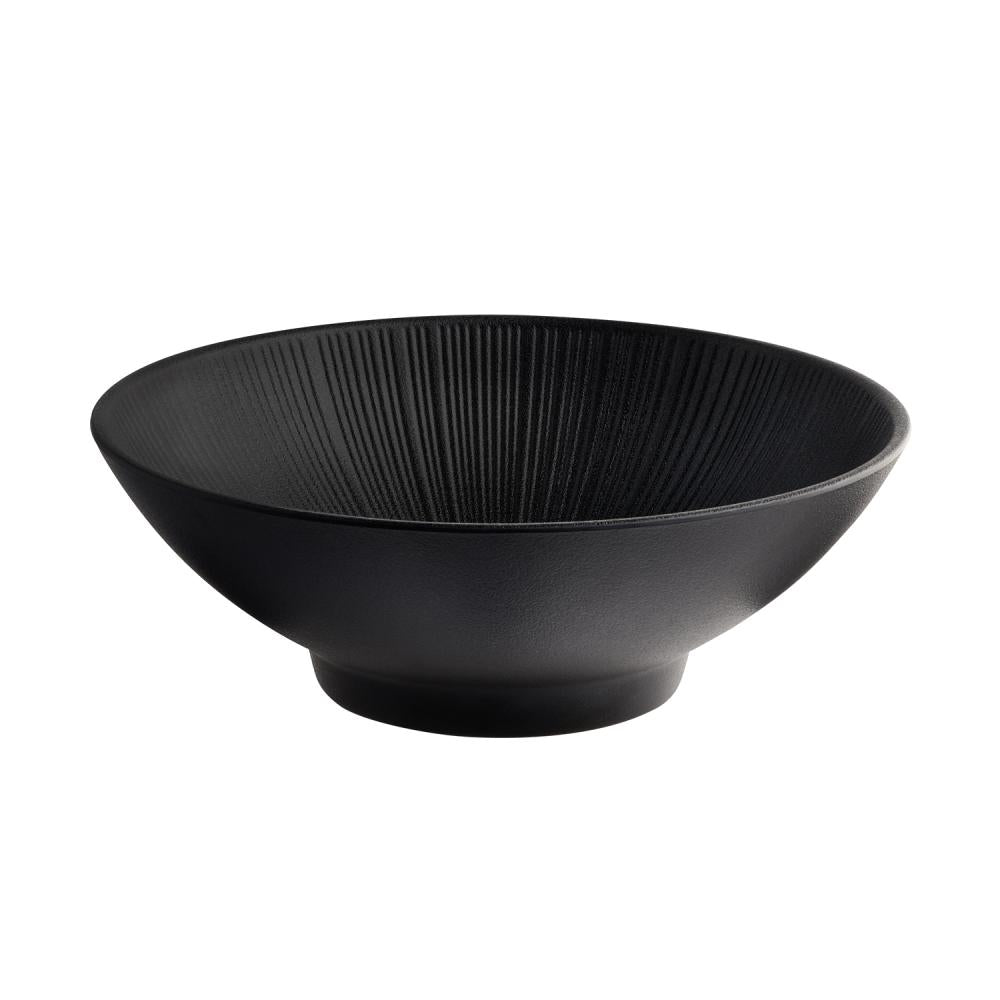 Schwarze Schale für Gastronomiezwecke