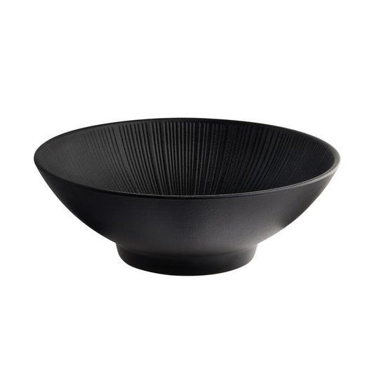 Schwarze Schale für Gastronomiezwecke