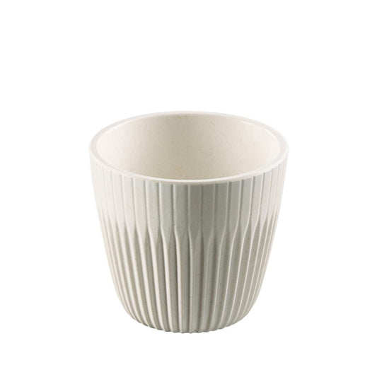 Leere weiße Keramik-Tasse
