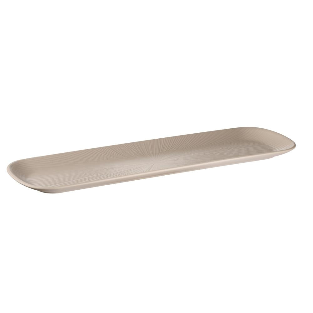Lange, flache Servierplatte