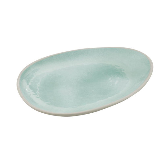 Leere ovale Servierschale