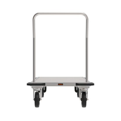 Transportwagen mit Griff und Rädern.