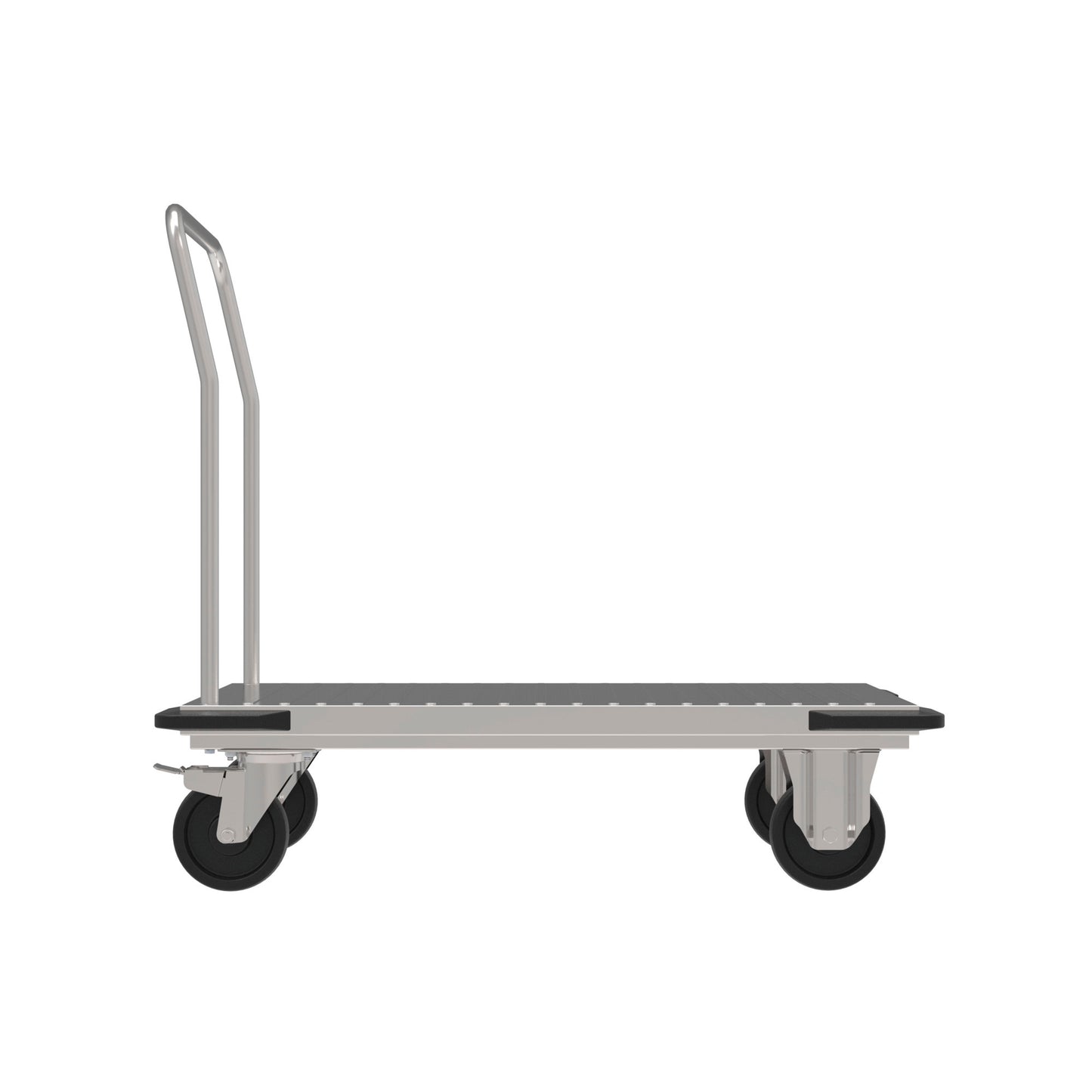 Transportwagen mit Griff und Rädern.