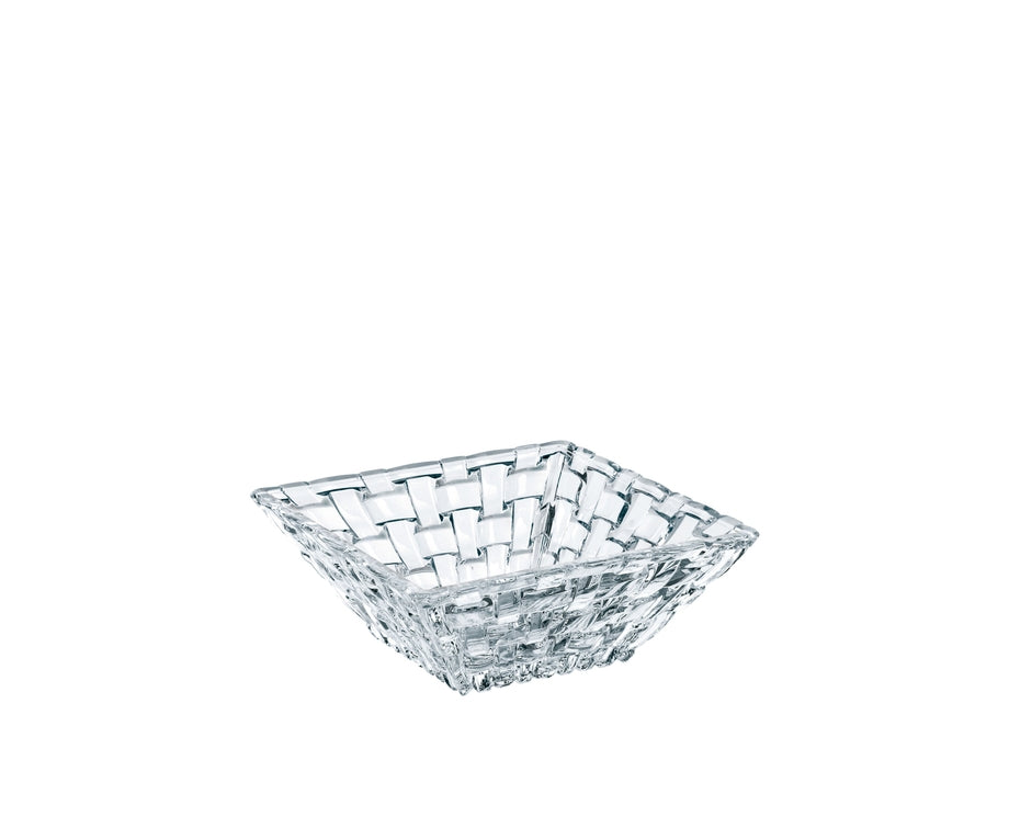Glas-Schale mit Flechtmuster