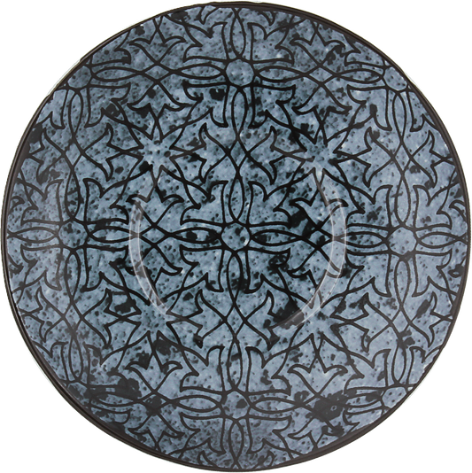 Dekorative, geometrische Fliese, schwarz-weiß