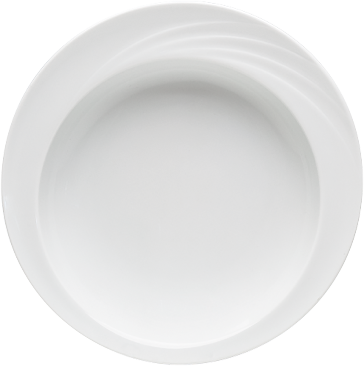 Weiße Teller für Gastronomie