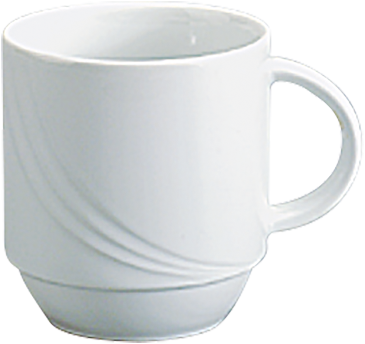 Weiße Kaffeetassen, Stapel, B2B-Gastronomie