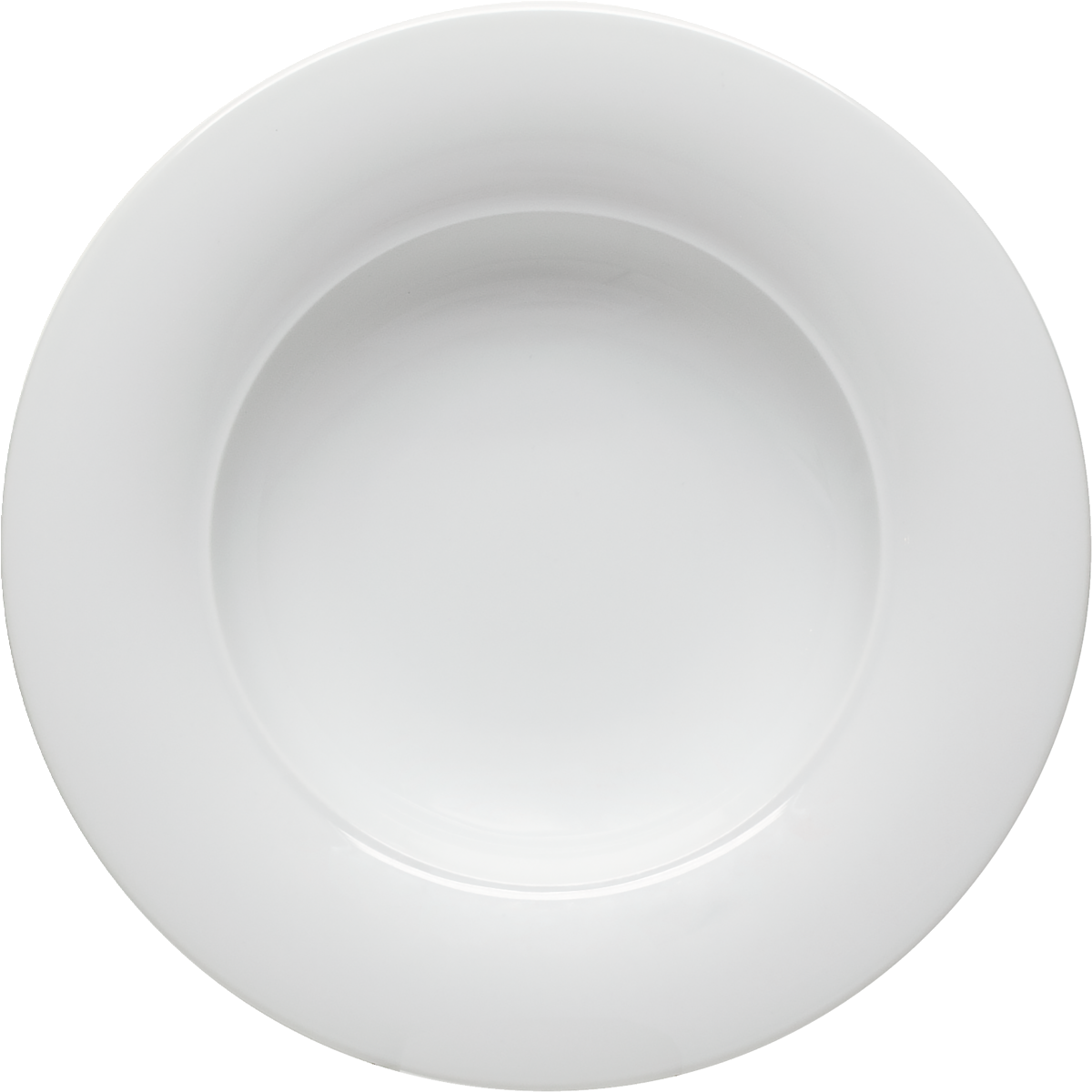 Leere weiße Essteller für Gastronomie