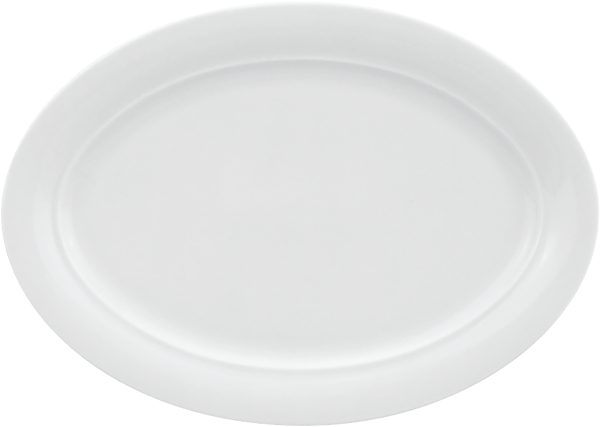 Leeres weißes Pappteller, B2B Gastronomie