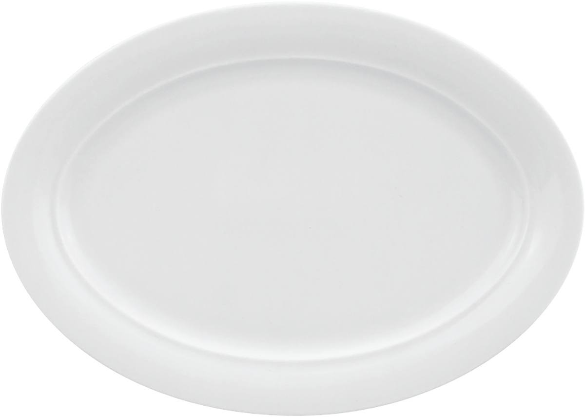 Leeres weißes Servierteller, B2B Gastronomie