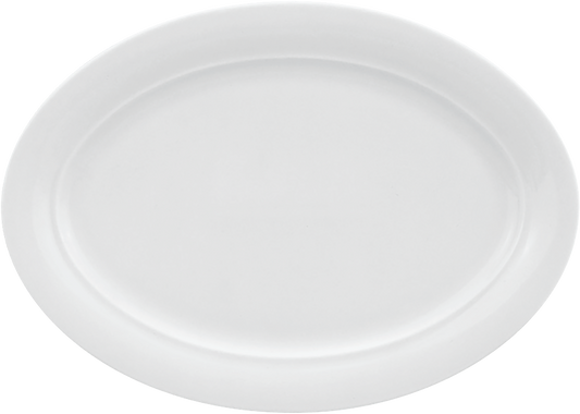 Leeres weißes Servierteller, B2B Gastronomie
