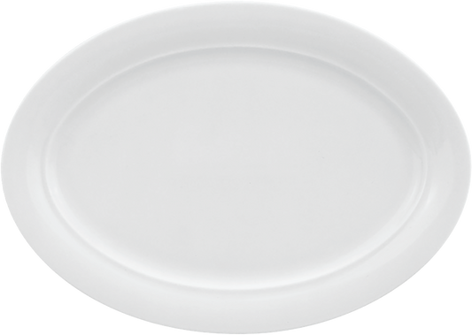 Leere weiße Servierplatte, B2B Gastronomie