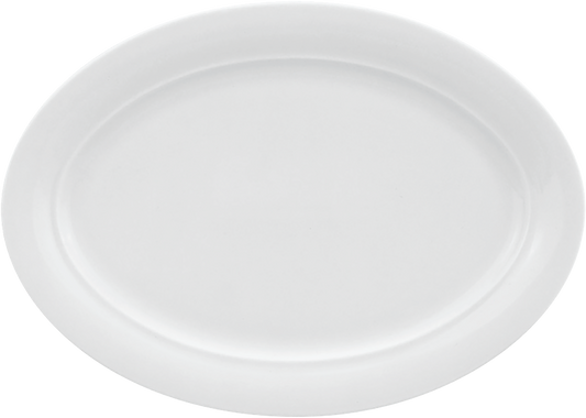 Leere weiße Servierplatte, B2B Gastronomie