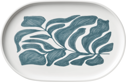 B2B Gastronomie, Servierplatte, Blattmuster