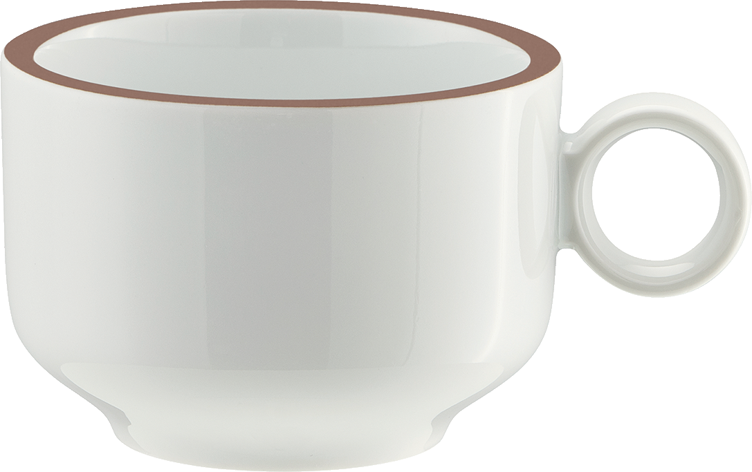 Weiße Kaffeetasse für Gastronomie