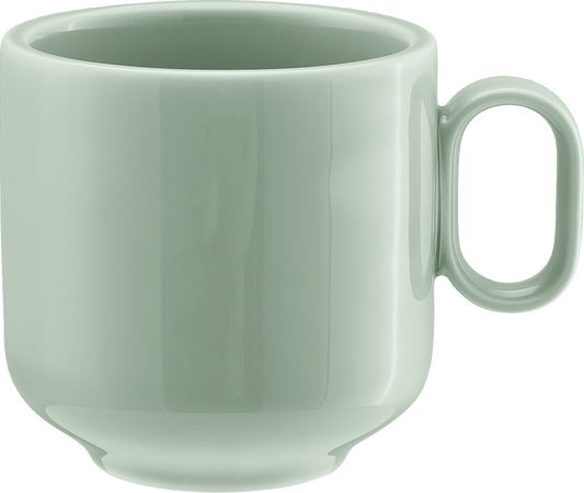 Weiße Kaffeetasse, Nahaufnahme, B2B Gastronomie