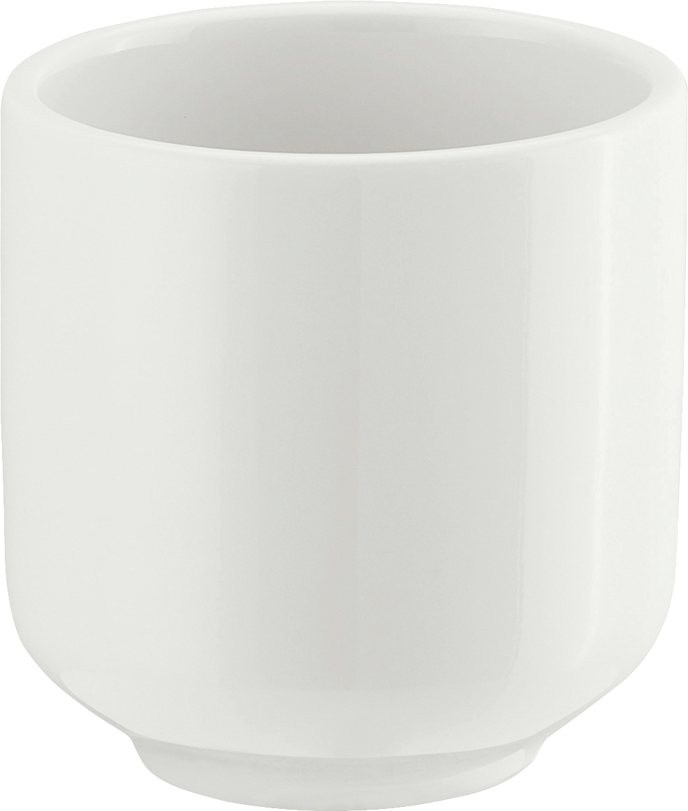 Weiße Keramik-Tflon-Tasse