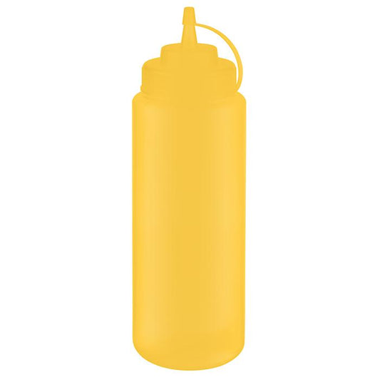 Gelbe Squeeze-Flasche für Saucen