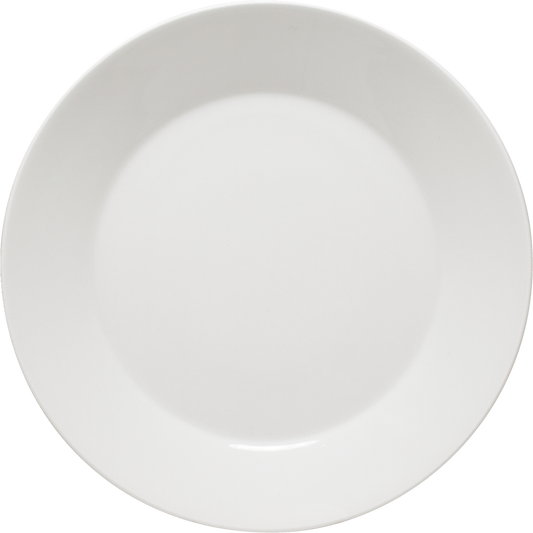 Leere weiße Essteller für Gastronomie