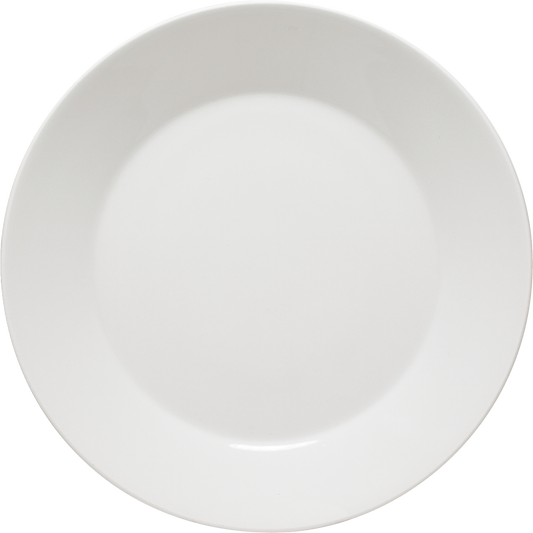 Leere weiße Teller für Gastronomie