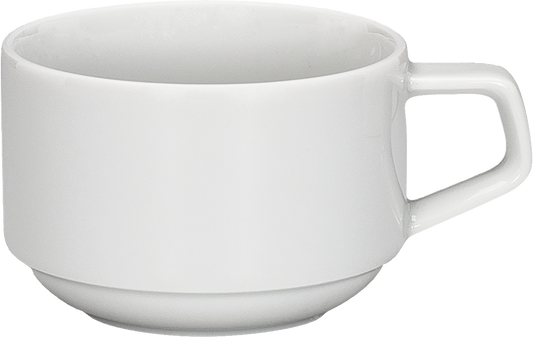 Weiße Kaffeetasse für Gastronomie