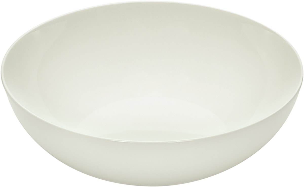 Weiße Schüssel für Gastronomiezwecke