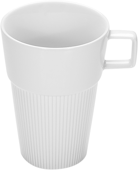 Weiße Kaffeetasse für Gastronomie.