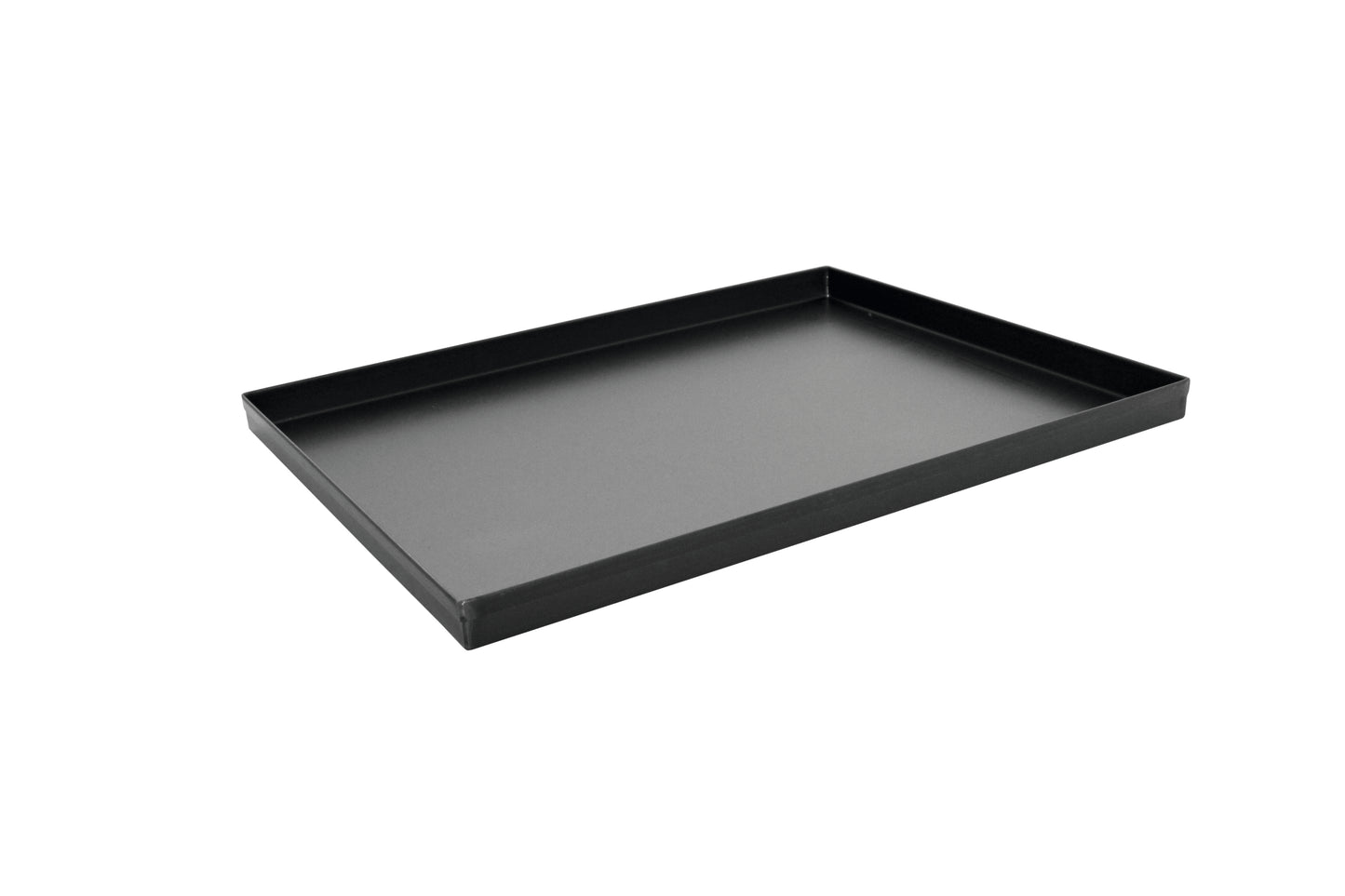Schwarzes Serviertablett für Gastronomie.