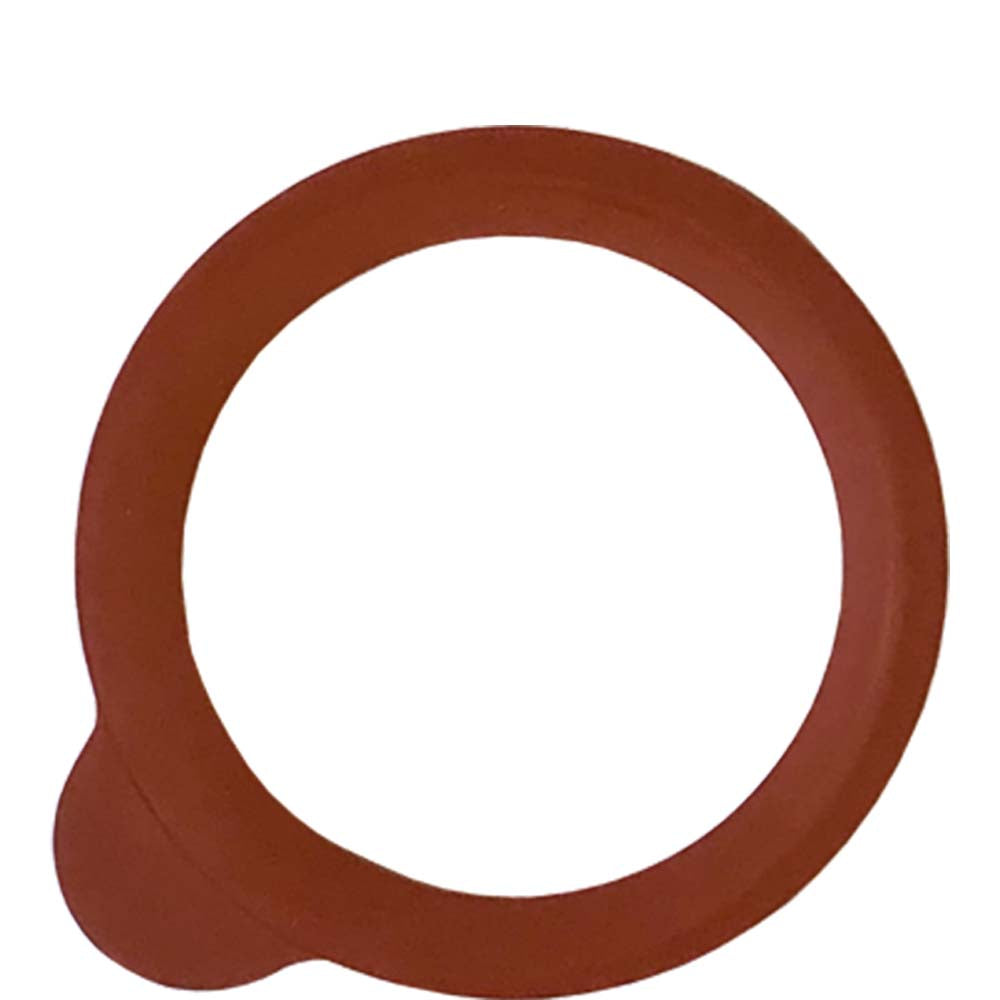 Orangefarbener O-Ring aus Gummi