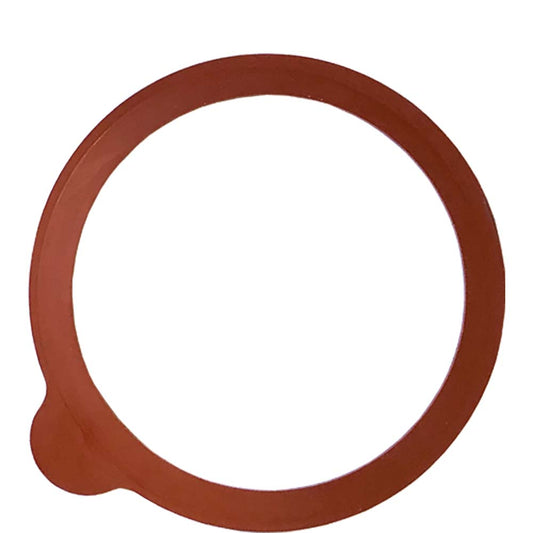 Orangene Ringdichtung aus Silikon