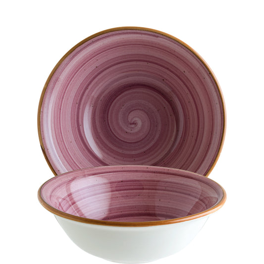 Runde pinke Keramikschalen