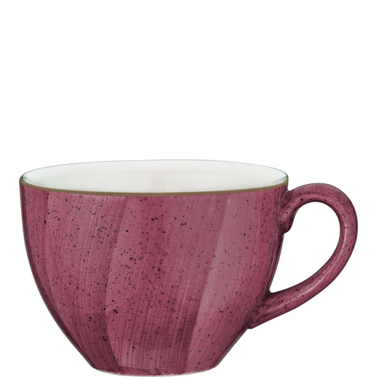 Rosa Keramik-Tasse mit Henkel