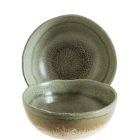 Zwei grüne Keramikschalen