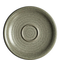 Runder Keramik-Teller von oben