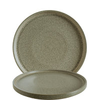 Zwei graue Gastronomie-Teller stapelbar