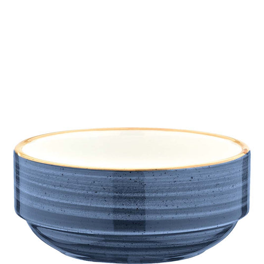 Blaue Keramik-Schüssel für Gastronomie