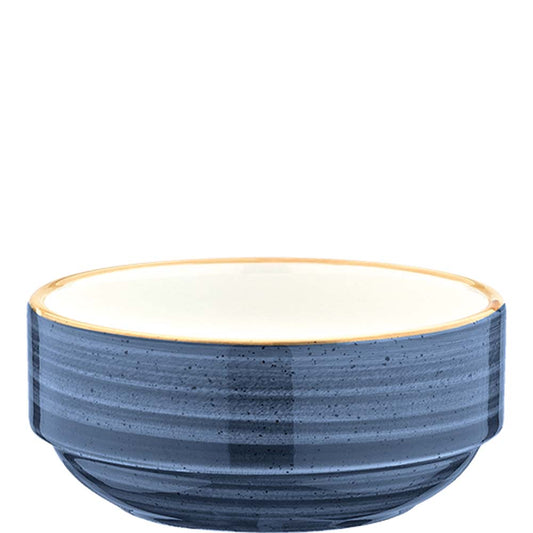 Blaue Keramikschüssel für Gastronomie