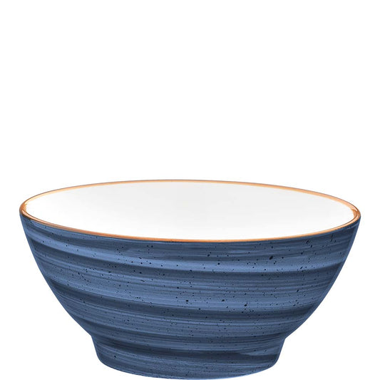 Blaue Keramik-Schüssel für Gastronomie