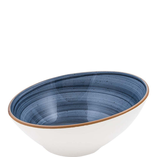Blaue Servierschale aus Keramik