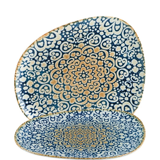 Zwei blau gemusterte Teller