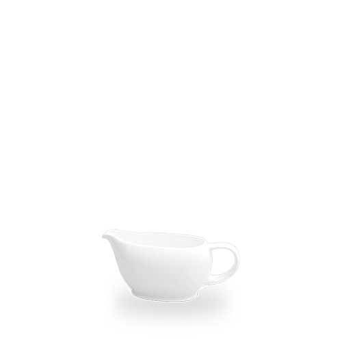 Weiße Kaffeekanne auf weißem Hintergrund