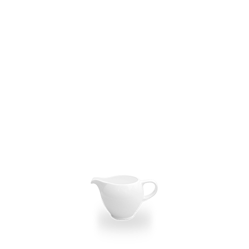 Weiße Kaffeekanne auf weißem Hintergrund